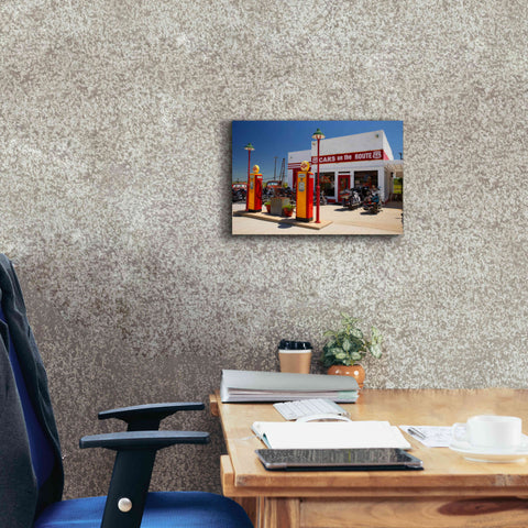 Image of 'Route 66 Kansas Kanotex' by Mike Jones, Giclee Canvas Wall Art,18 x 12