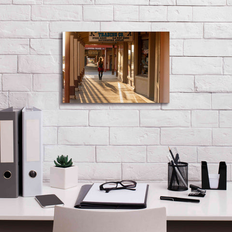 Image of 'Tombstone Lady' by Mike Jones, Giclee Canvas Wall Art,18 x 12