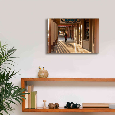 Image of 'Tombstone Lady' by Mike Jones, Giclee Canvas Wall Art,18 x 12