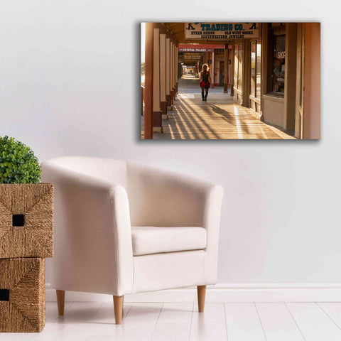 Image of 'Tombstone Lady' by Mike Jones, Giclee Canvas Wall Art,40 x 26