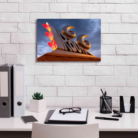 Image of 'Tucumcari Sculpture' by Mike Jones, Giclee Canvas Wall Art,18 x 12