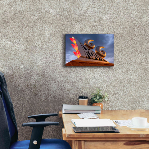 Image of 'Tucumcari Sculpture' by Mike Jones, Giclee Canvas Wall Art,18 x 12