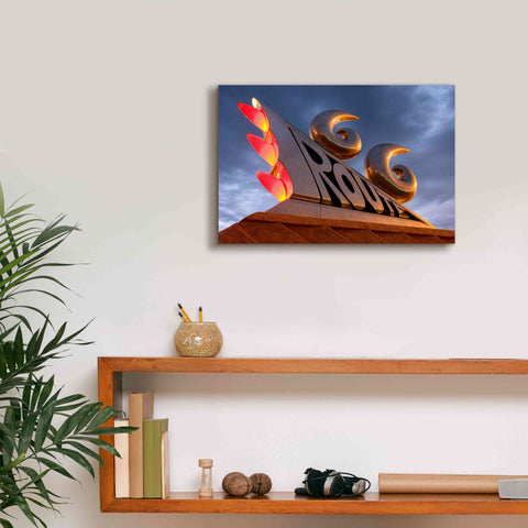 Image of 'Tucumcari Sculpture' by Mike Jones, Giclee Canvas Wall Art,18 x 12