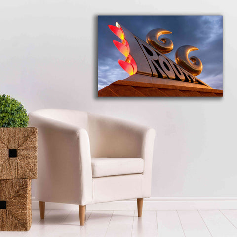 Image of 'Tucumcari Sculpture' by Mike Jones, Giclee Canvas Wall Art,40 x 26