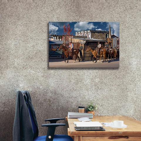Image of 'Williams Cowboys' by Mike Jones, Giclee Canvas Wall Art,40 x 26