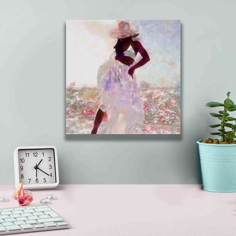 Image of 'Her Colorful Dance I' by Alonzo Saunders, Giclee Canvas Wall Art,12 x 12