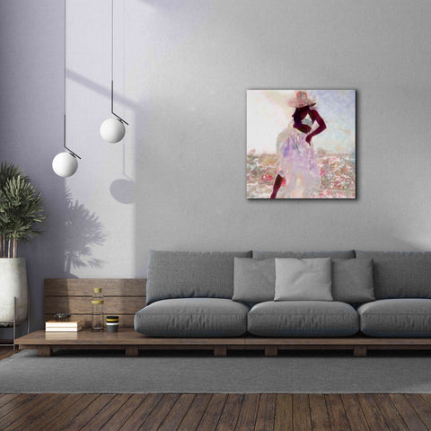 Image of 'Her Colorful Dance I' by Alonzo Saunders, Giclee Canvas Wall Art,37 x 37