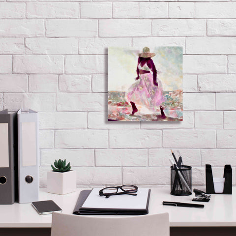 Image of 'Her Colorful Dance II' by Alonzo Saunders, Giclee Canvas Wall Art,12 x 12