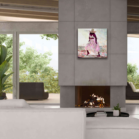 Image of 'Her Colorful Dance II' by Alonzo Saunders, Giclee Canvas Wall Art,26 x 26