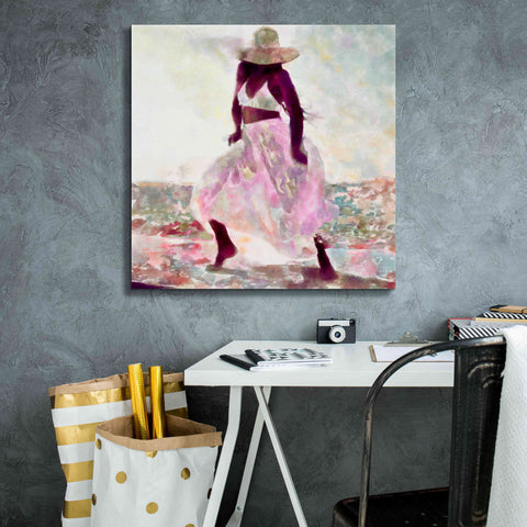 Image of 'Her Colorful Dance II' by Alonzo Saunders, Giclee Canvas Wall Art,26 x 26