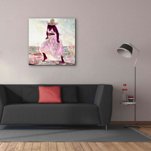 Image of 'Her Colorful Dance II' by Alonzo Saunders, Giclee Canvas Wall Art,37 x 37