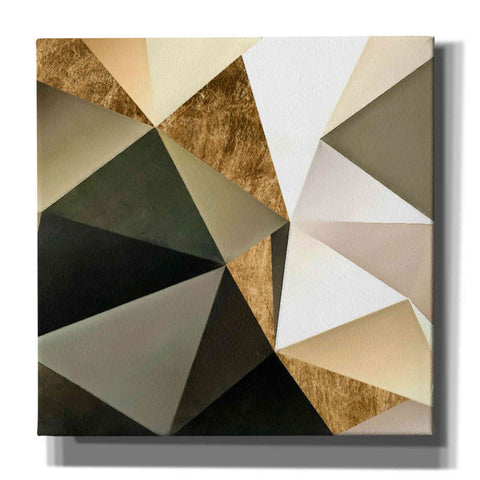 Image of 'Gold Polygon Wall I' by Alonzo Saunders, Giclee Canvas Wall Art