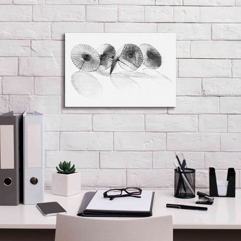 Image of 'Parisols II' by Bruce Dean, Giclee Canvas Wall Art,18x12