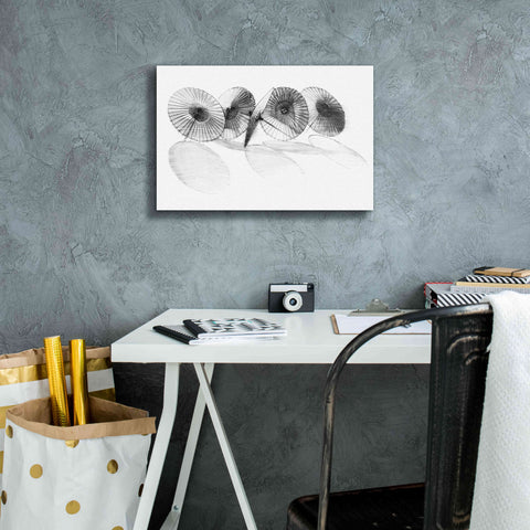 Image of 'Parisols II' by Bruce Dean, Giclee Canvas Wall Art,18x12