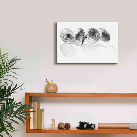 Image of 'Parisols II' by Bruce Dean, Giclee Canvas Wall Art,18x12