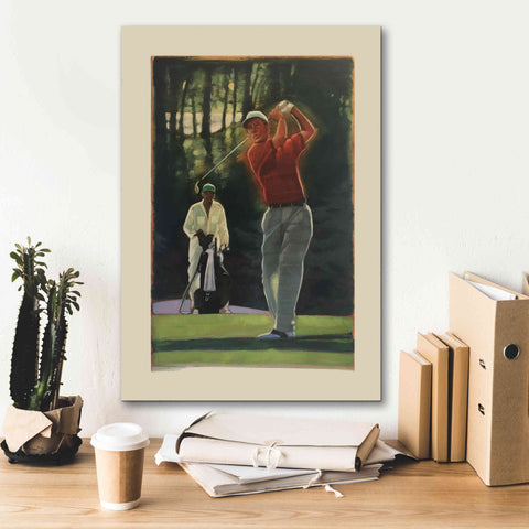 Image of 'The Golfer' by Bruce Dean, Giclee Canvas Wall Art,18x26