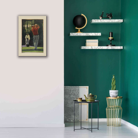 Image of 'The Golfer' by Bruce Dean, Giclee Canvas Wall Art,18x26