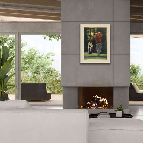 Image of 'The Golfer' by Bruce Dean, Giclee Canvas Wall Art,26x34