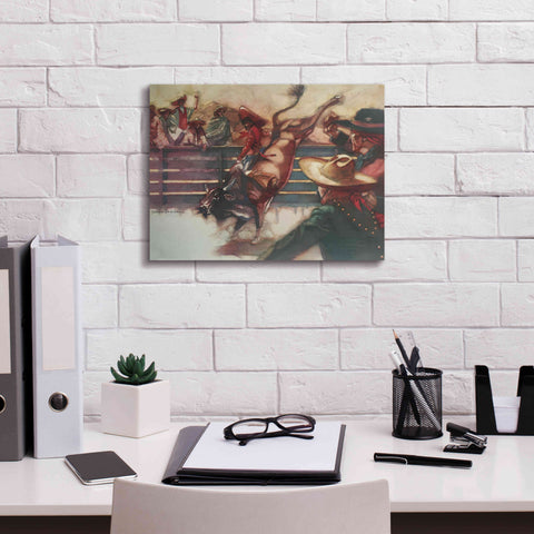 Image of 'The Rodeo' by Bruce Dean, Giclee Canvas Wall Art,16x12