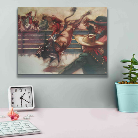 Image of 'The Rodeo' by Bruce Dean, Giclee Canvas Wall Art,16x12