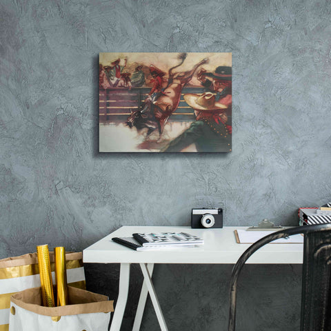 Image of 'The Rodeo' by Bruce Dean, Giclee Canvas Wall Art,16x12