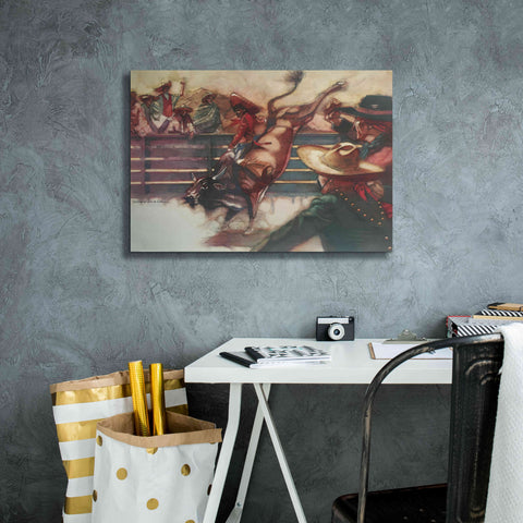 Image of 'The Rodeo' by Bruce Dean, Giclee Canvas Wall Art,26x18