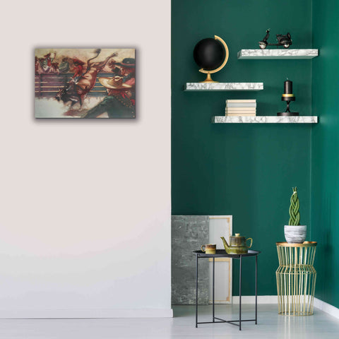 Image of 'The Rodeo' by Bruce Dean, Giclee Canvas Wall Art,26x18
