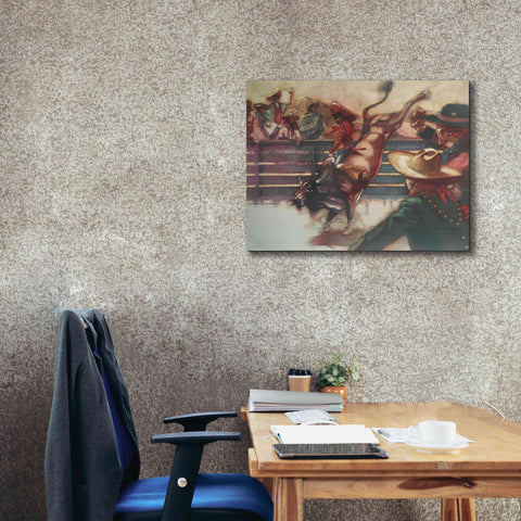 Image of 'The Rodeo' by Bruce Dean, Giclee Canvas Wall Art,34x26