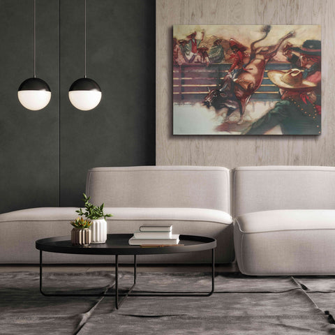 Image of 'The Rodeo' by Bruce Dean, Giclee Canvas Wall Art,54x40