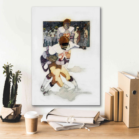 Image of 'The Tackle' by Bruce Dean, Giclee Canvas Wall Art,18x26