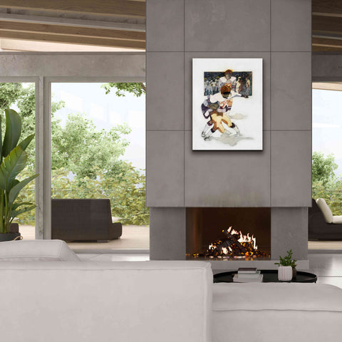 Image of 'The Tackle' by Bruce Dean, Giclee Canvas Wall Art,26x34