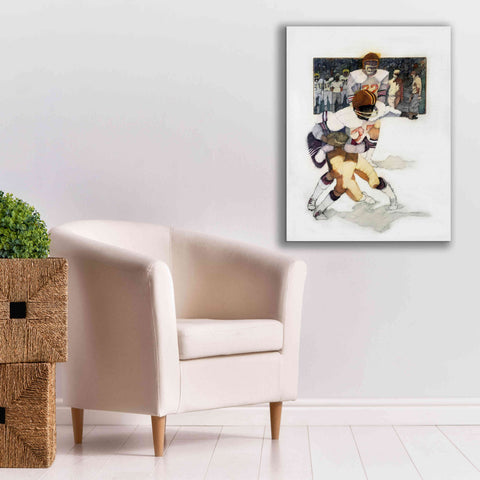 Image of 'The Tackle' by Bruce Dean, Giclee Canvas Wall Art,26x34