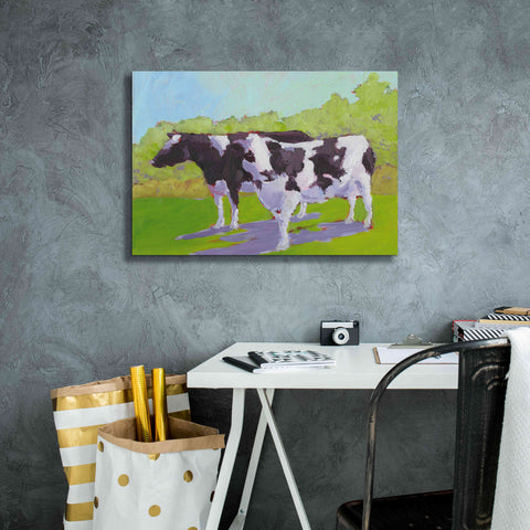 Image of 'Pasture Cows II' by Carol Young, Giclee Canvas Wall Art,26x18