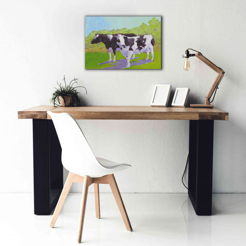 Image of 'Pasture Cows II' by Carol Young, Giclee Canvas Wall Art,26x18