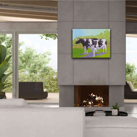 Image of 'Pasture Cows II' by Carol Young, Giclee Canvas Wall Art,34x26