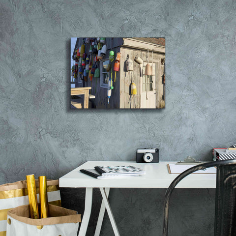 Image of 'Hut on Badgers Island I' by Emily Kalina, Giclee Canvas Wall Art,16x12