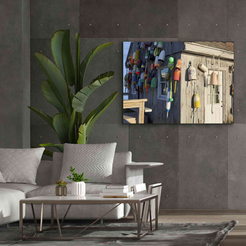 Image of 'Hut on Badgers Island I' by Emily Kalina, Giclee Canvas Wall Art,54x40