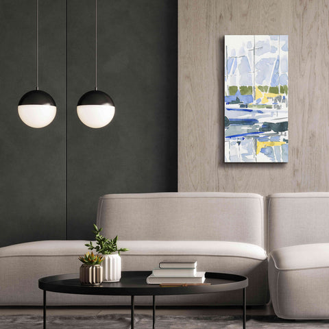 Image of 'Sailboat Reflections II' by Emma Scarvey, Giclee Canvas Wall Art,20 x 40