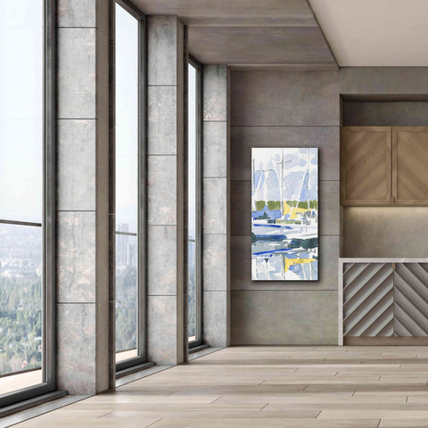 Image of 'Sailboat Reflections II' by Emma Scarvey, Giclee Canvas Wall Art,30 x 60