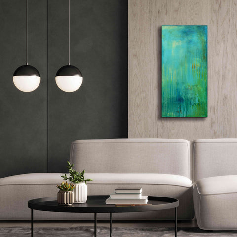 Image of 'Blue Mountain Rain II' by Erin Ashley, Giclee Canvas Wall Art,20 x 40