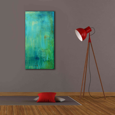 Image of 'Blue Mountain Rain II' by Erin Ashley, Giclee Canvas Wall Art,20 x 40