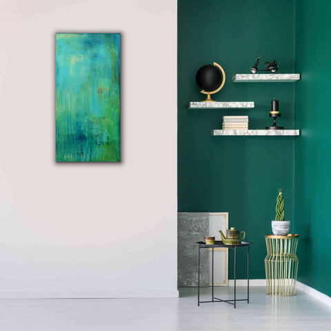 Image of 'Blue Mountain Rain II' by Erin Ashley, Giclee Canvas Wall Art,20 x 40