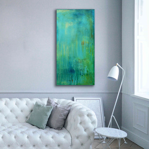 Image of 'Blue Mountain Rain II' by Erin Ashley, Giclee Canvas Wall Art,30 x 60