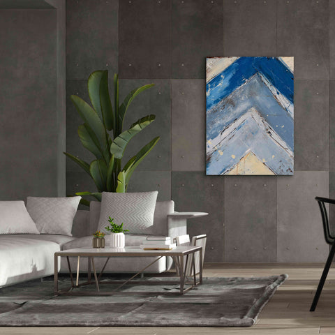 Image of 'Blue Zag I' by Erin Ashley, Giclee Canvas Wall Art,40x54