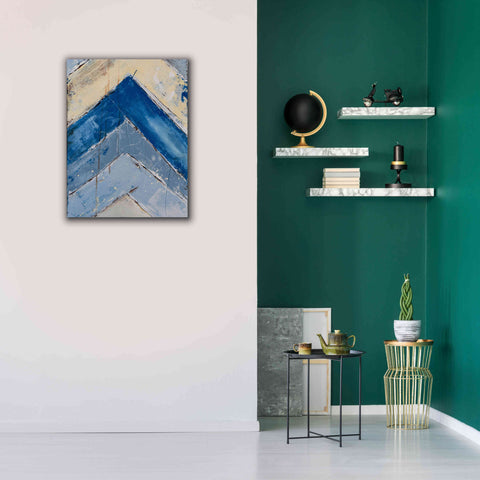Image of 'Blue Zag II' by Erin Ashley, Giclee Canvas Wall Art,26x34