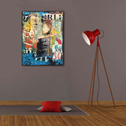 Image of 'Collage Head' by Erin Ashley, Giclee Canvas Wall Art,26x34