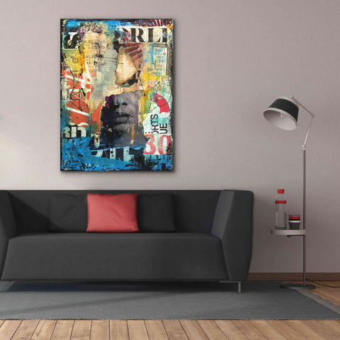 Image of 'Collage Head' by Erin Ashley, Giclee Canvas Wall Art,40x54