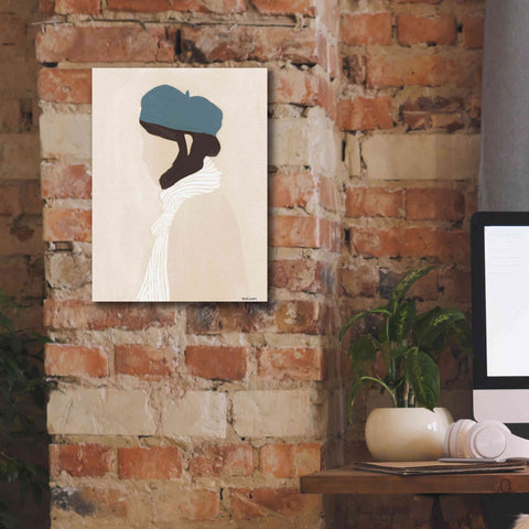 Image of 'Blue Beret' by Megan Galante, Giclee Canvas Wall Art,12 x 16