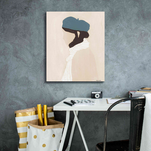 Image of 'Blue Beret' by Megan Galante, Giclee Canvas Wall Art,20 x 24