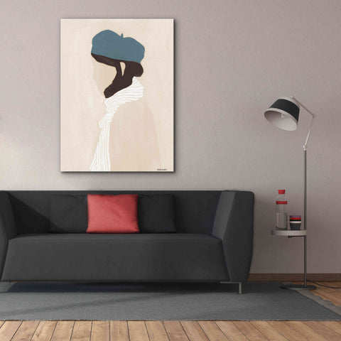 Image of 'Blue Beret' by Megan Galante, Giclee Canvas Wall Art,40 x 54